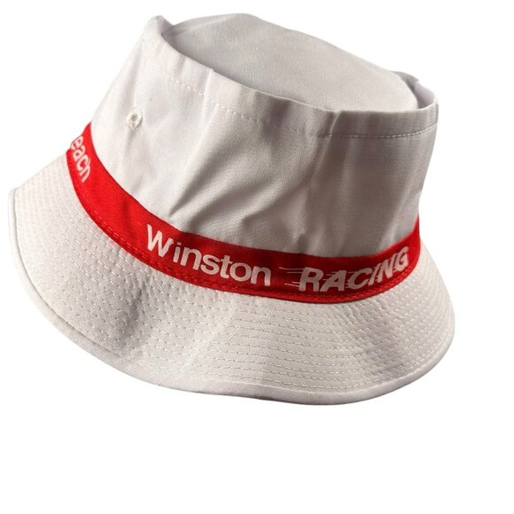 Daytona Winston NASCAR Bucket Hats Lot of 2 Vintage Red White M L New Old Stock - Picture 3 of 16